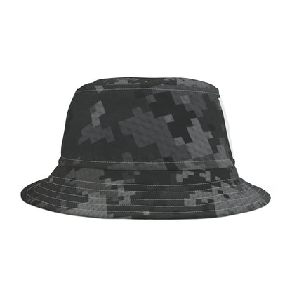 Black Multi Camo Bucket Hat
