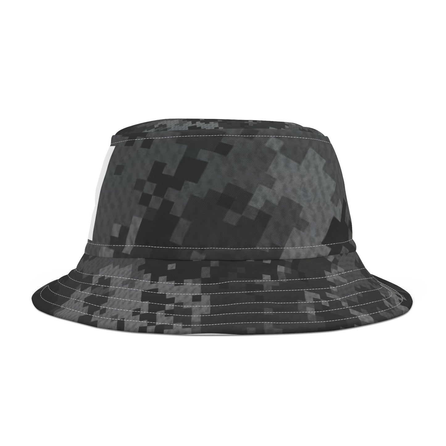 Black Multi Camo Bucket Hat