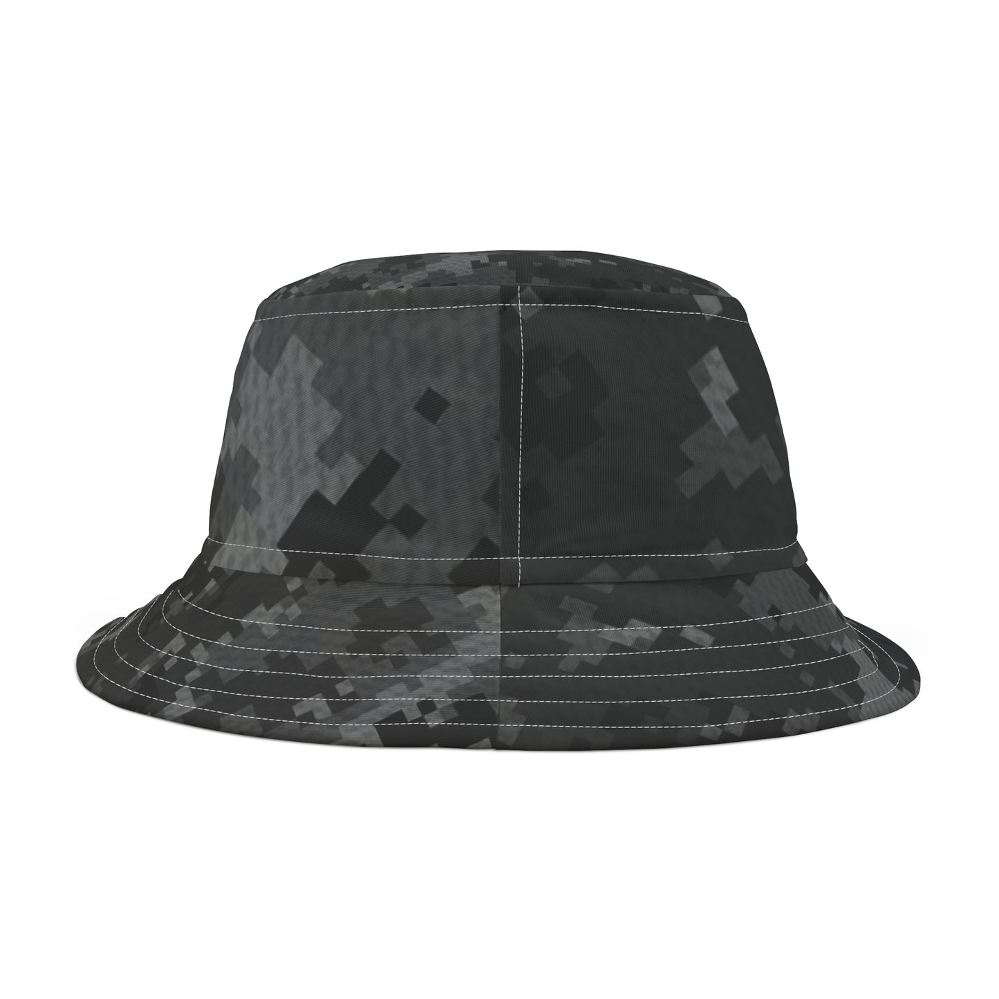 Black Multi Camo Bucket Hat