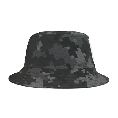 Black Multi Camo Bucket Hat