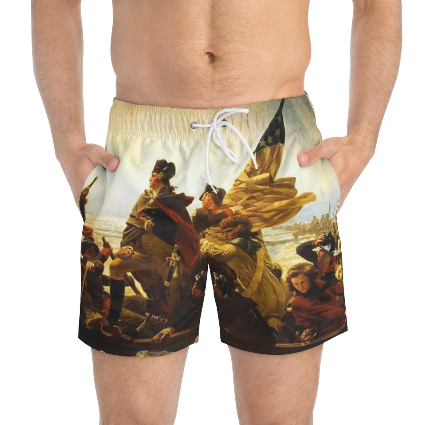 Patriotic Plunge Trunks