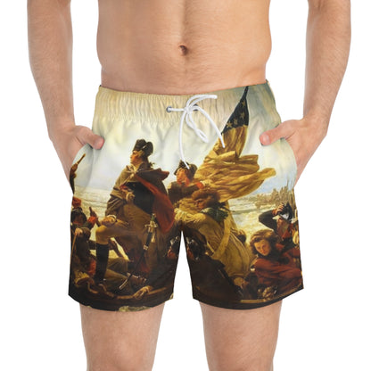 Patriotic Plunge Trunks